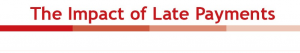 The impact of late payment