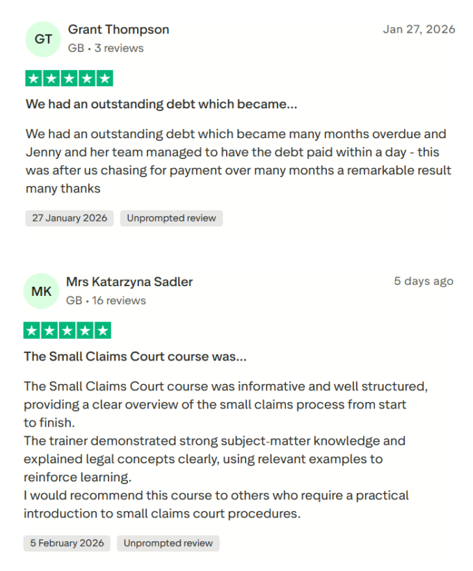 Trustpilot Credit Management reviews